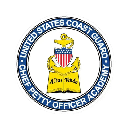 CPO Academy (U.S. Coast Guard) STICKER Vinyl Kiss-Cut Decal 2 Inch White - The Sticker Space
