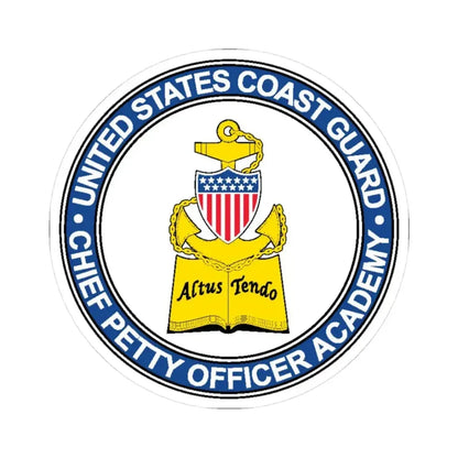CPO Academy (U.S. Coast Guard) STICKER Vinyl Kiss-Cut Decal 3 Inch White - The Sticker Space