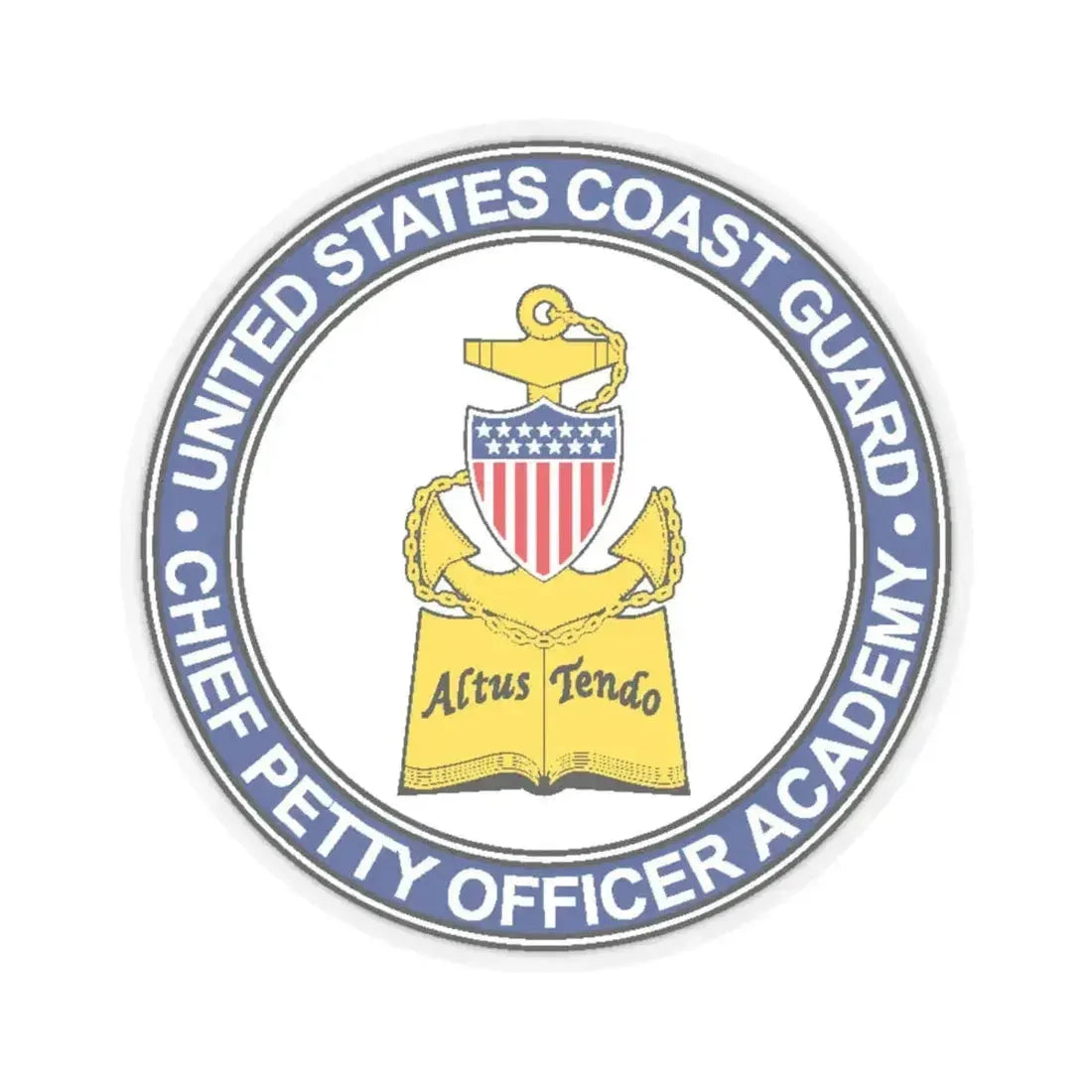 CPO Academy (U.S. Coast Guard) STICKER Vinyl Kiss-Cut Decal 4 Inch Transparent - The Sticker Space