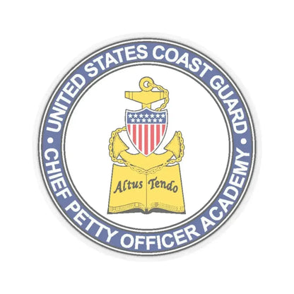 CPO Academy (U.S. Coast Guard) STICKER Vinyl Kiss-Cut Decal 4 Inch Transparent - The Sticker Space