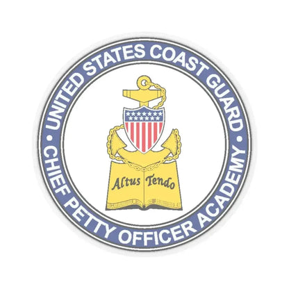 CPO Academy (U.S. Coast Guard) STICKER Vinyl Kiss-Cut Decal 4 Inch Transparent - The Sticker Space