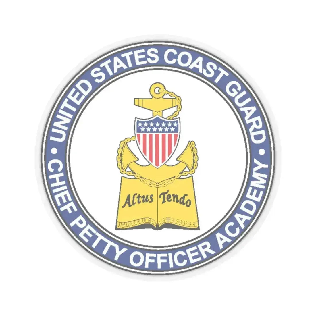 CPO Academy (U.S. Coast Guard) STICKER Vinyl Kiss-Cut Decal 6 Inch Transparent - The Sticker Space