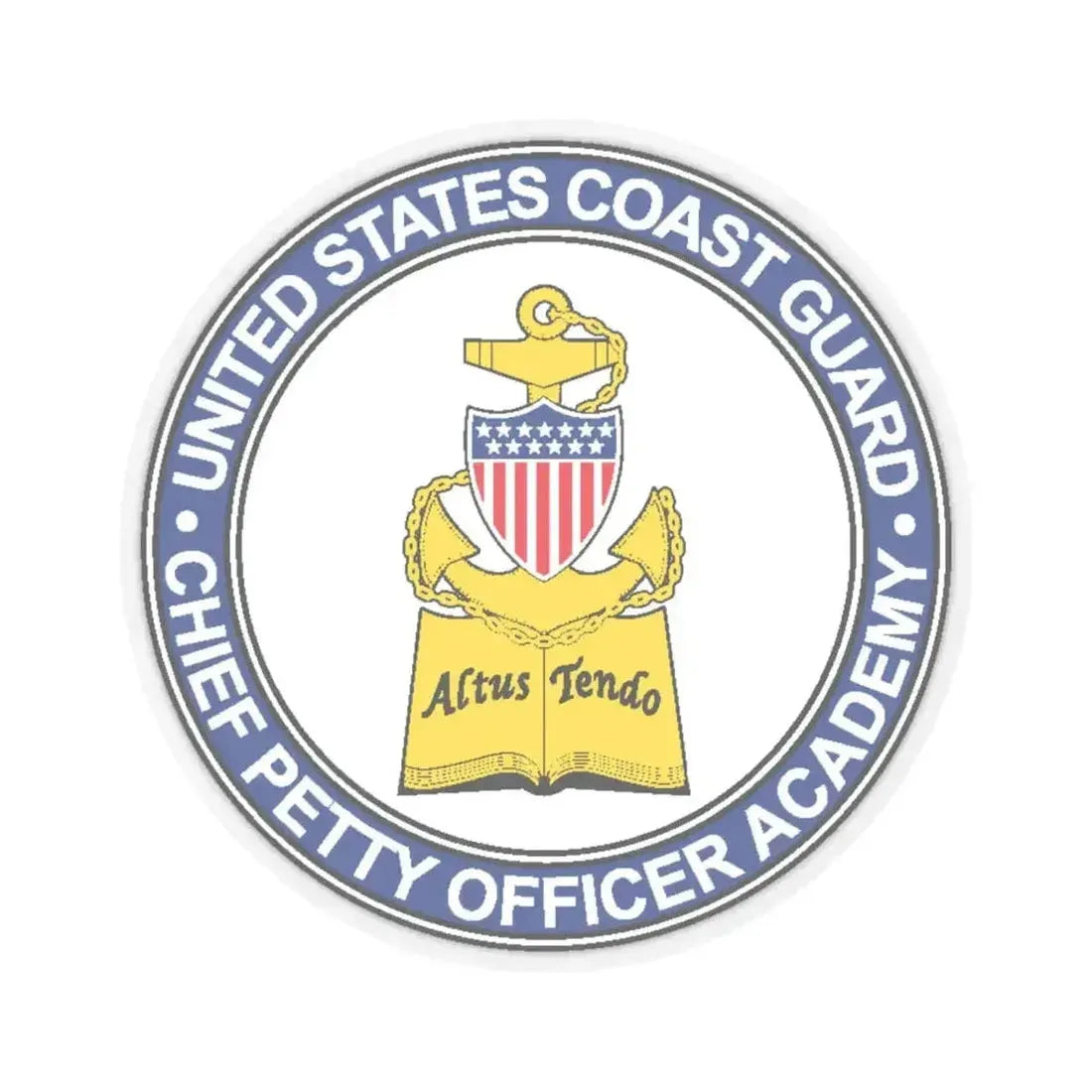 CPO Academy (U.S. Coast Guard) STICKER Vinyl Kiss-Cut Decal 6 Inch Transparent - The Sticker Space