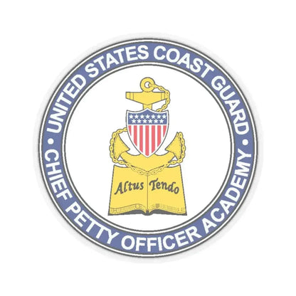 CPO Academy (U.S. Coast Guard) STICKER Vinyl Kiss-Cut Decal 6 Inch Transparent - The Sticker Space