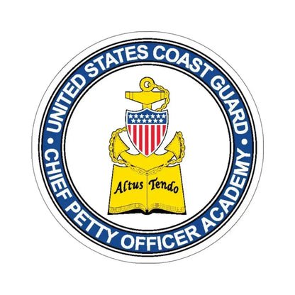 CPO Academy (U.S. Coast Guard) STICKER Vinyl Kiss-Cut Decal 6 Inch White - The Sticker Space