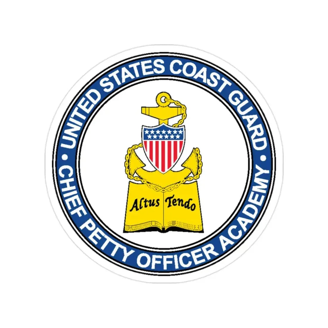 CPO Academy (U.S. Coast Guard) Transparent STICKER Die-Cut Vinyl Decal 2 Inch - The Sticker Space