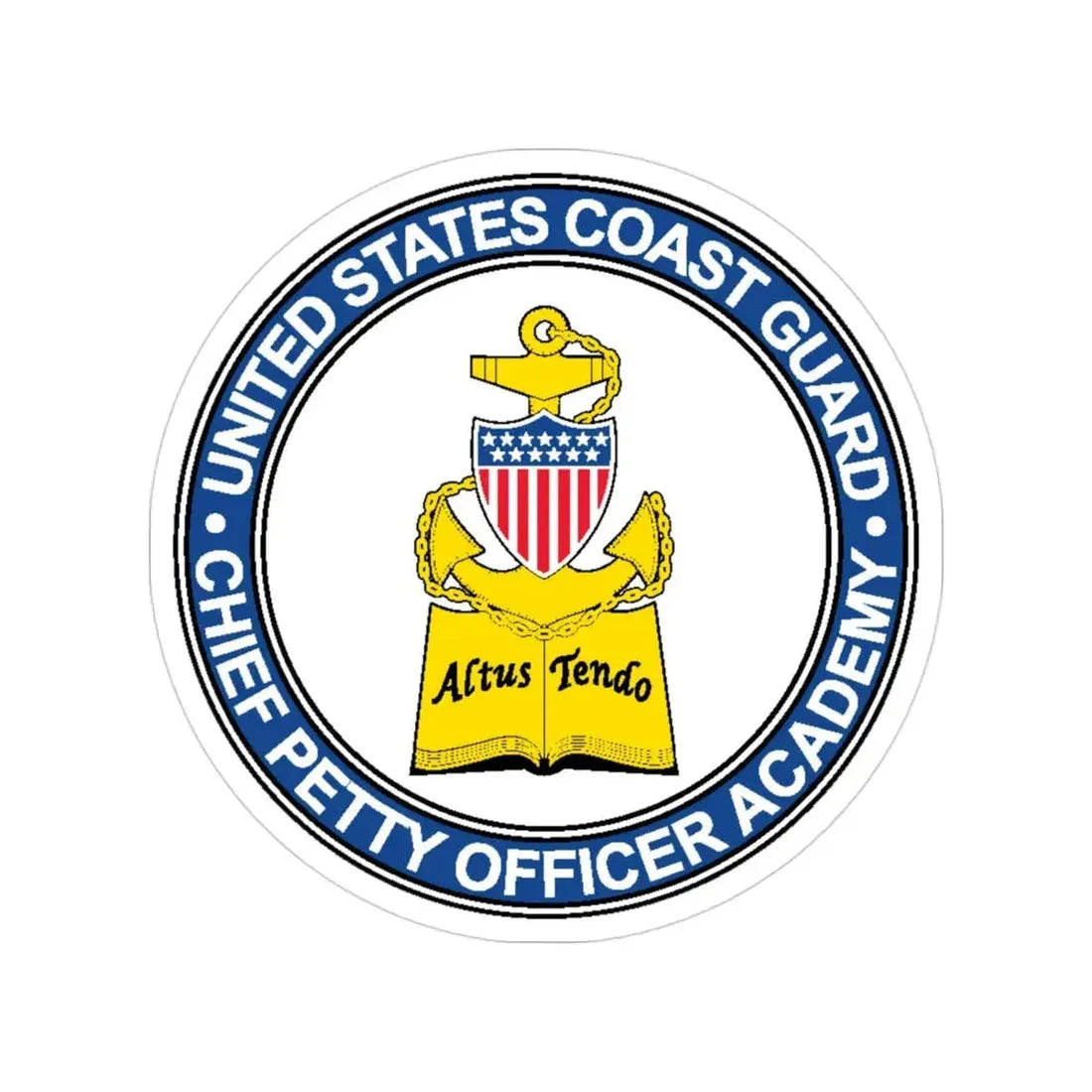 CPO Academy (U.S. Coast Guard) Transparent STICKER Die-Cut Vinyl Decal 3 Inch - The Sticker Space