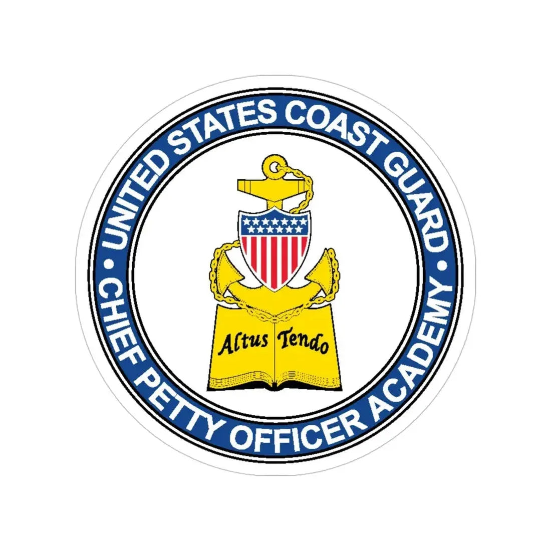 CPO Academy (U.S. Coast Guard) Transparent STICKER Die-Cut Vinyl Decal 4 Inch - The Sticker Space