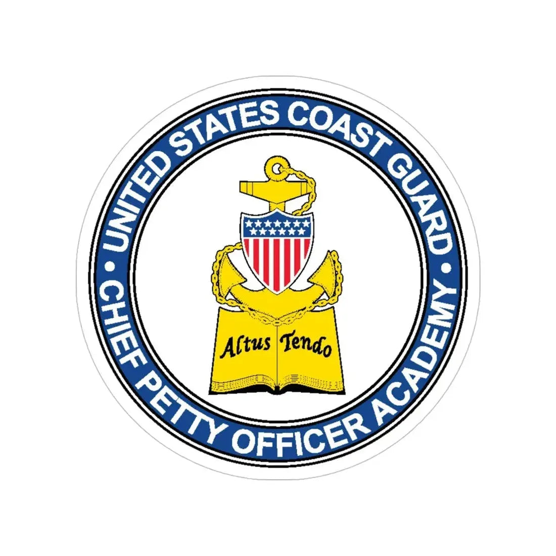 CPO Academy (U.S. Coast Guard) Transparent STICKER Die-Cut Vinyl Decal 5 Inch - The Sticker Space