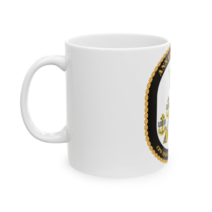 CPO & GySgt Assoc Annapolis Area (U.S. Navy) White Coffee Mug-The Sticker Space