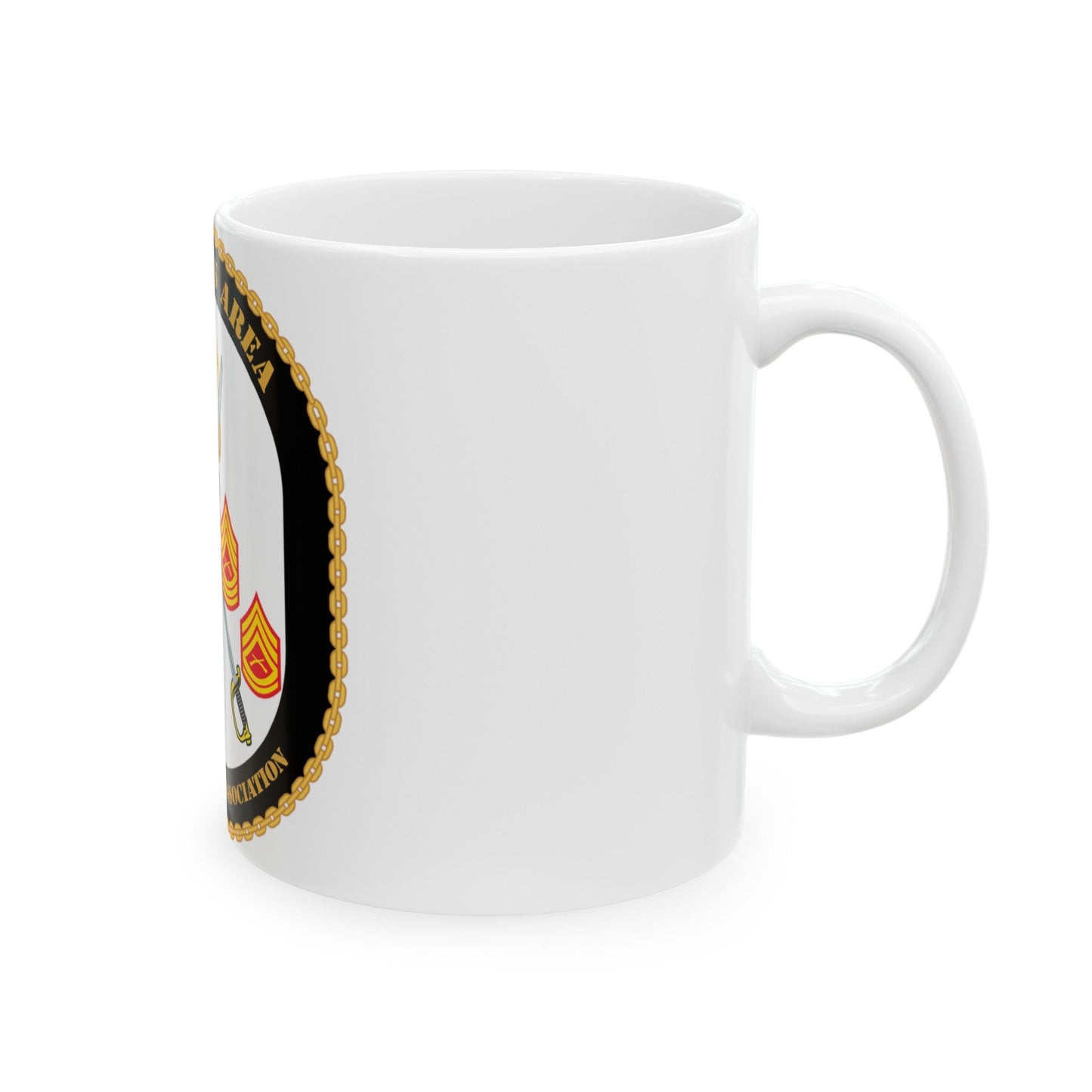 CPO & GySgt Assoc Annapolis Area (U.S. Navy) White Coffee Mug-The Sticker Space