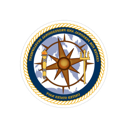 CPPD Center for Personal & Prof Development jpg (U.S. Navy) REVERSE PRINT Transparent STICKER-3" × 3"-The Sticker Space