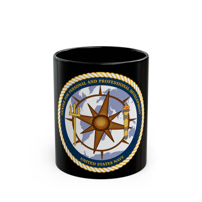 CPPD Center for Personal & Prof Development (U.S. Navy) Black Coffee Mug-11oz-The Sticker Space