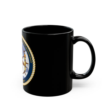 CPPD Center for Personal & Prof Development (U.S. Navy) Black Coffee Mug-The Sticker Space