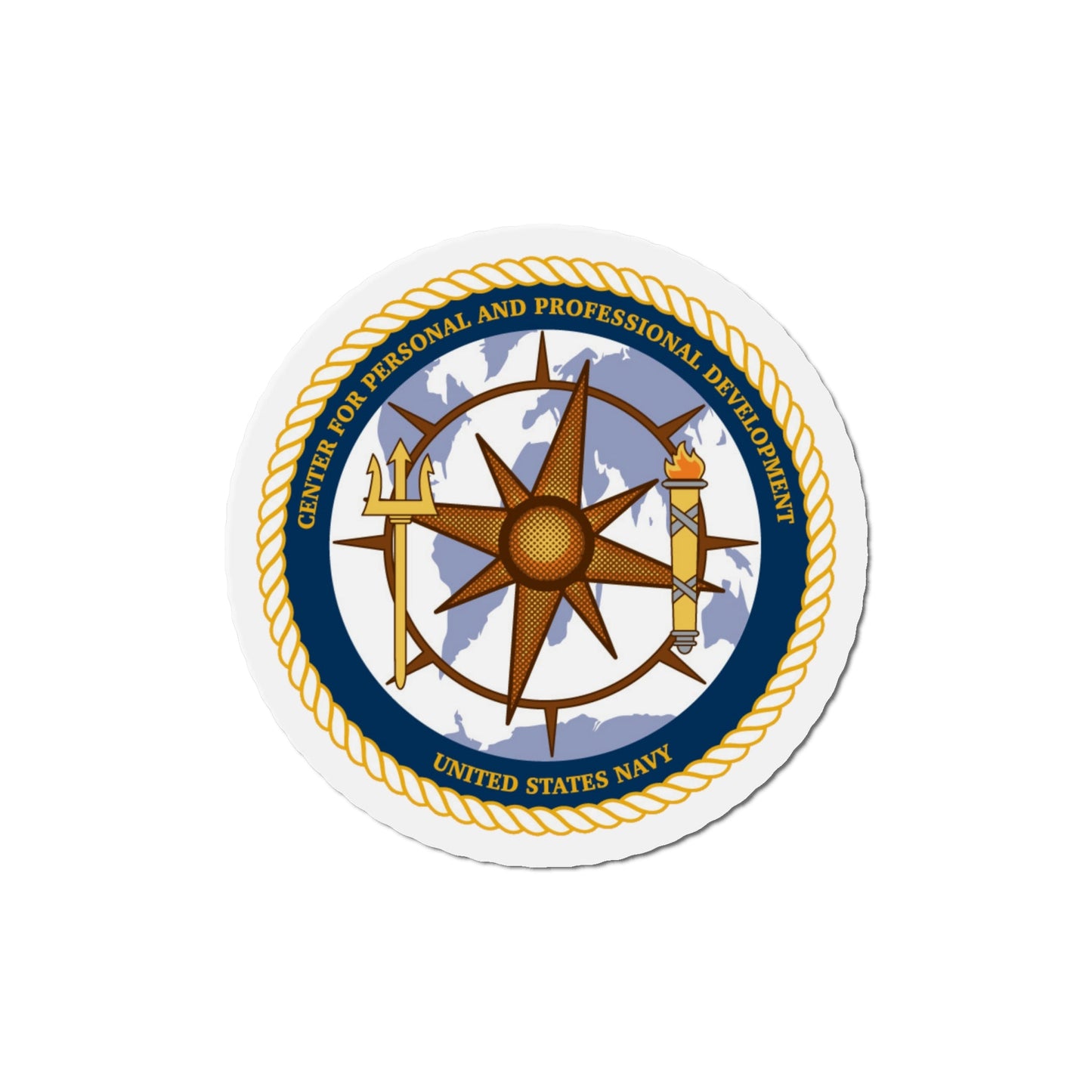 CPPD Center for Personal & Prof Development (U.S. Navy) Die-Cut Magnet-6 × 6"-The Sticker Space