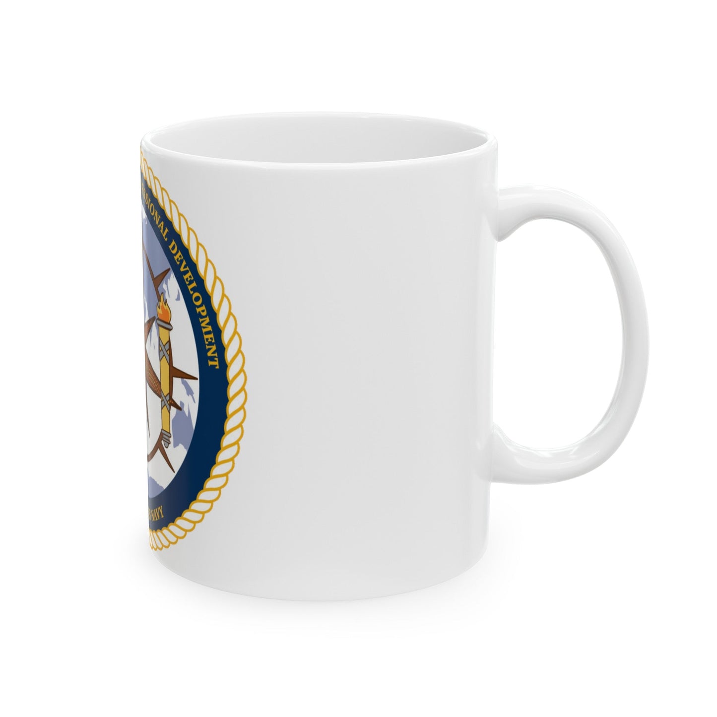 CPPD Center for Personal & Prof Development (U.S. Navy) White Coffee Mug-The Sticker Space