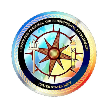 CPPD Center for Personal & Prof Development (U.S. Navy) Holographic STICKER Die-Cut Vinyl Decal 2 Inch Holographic - The Sticker Space