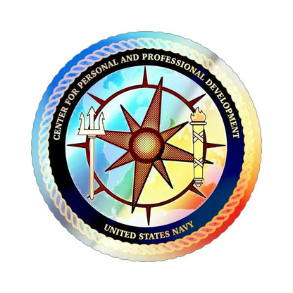 CPPD Center for Personal & Prof Development (U.S. Navy) Holographic STICKER Die-Cut Vinyl Decal 3 Inch Holographic - The Sticker Space