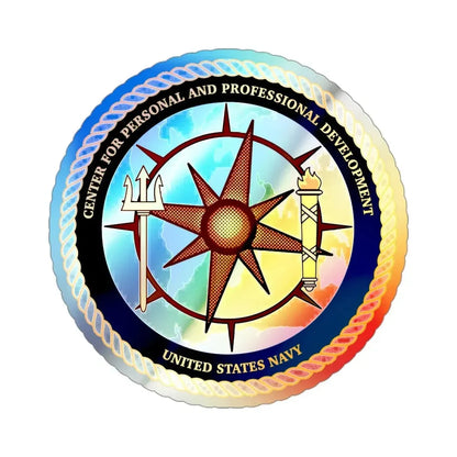 CPPD Center for Personal & Prof Development (U.S. Navy) Holographic STICKER Die-Cut Vinyl Decal 3 Inch Holographic - The Sticker Space