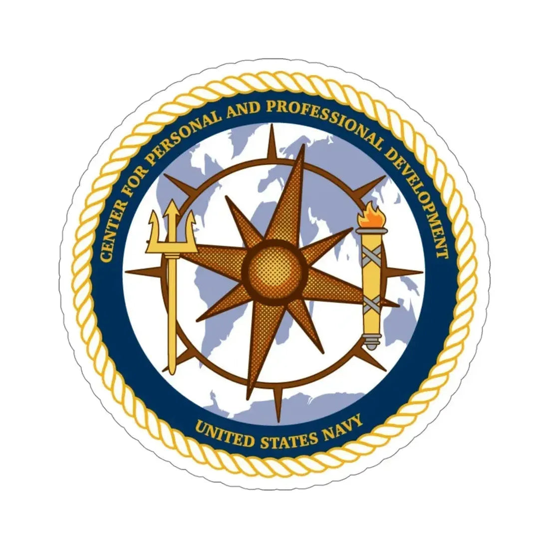 CPPD Center for Personal & Prof Development (U.S. Navy) STICKER Vinyl Die-Cut Decal 4 Inch - The Sticker Space