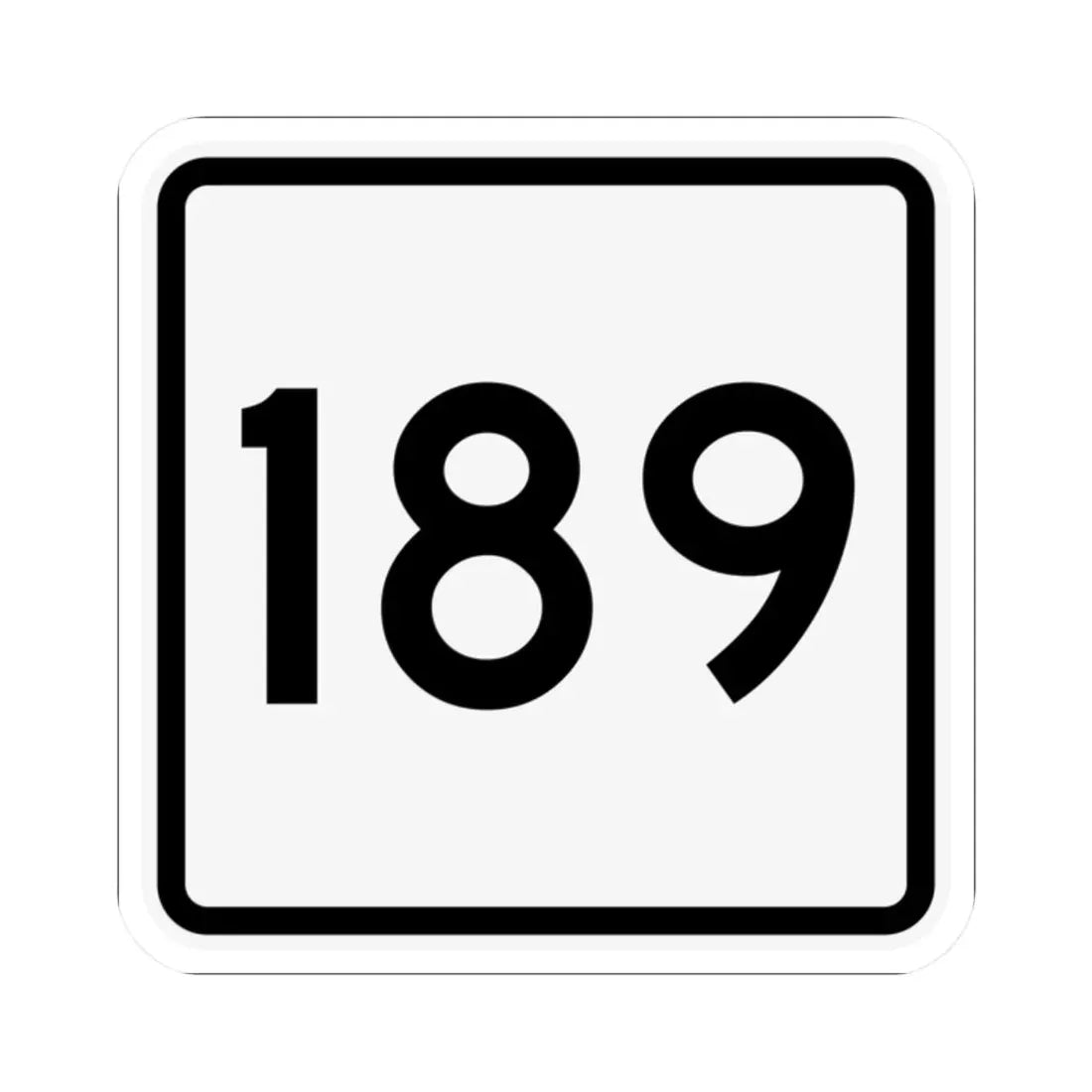CR 189 jct OH (Ohio) (Road Sign) STICKER Vinyl Kiss-Cut Decal 2 Inch White - The Sticker Space