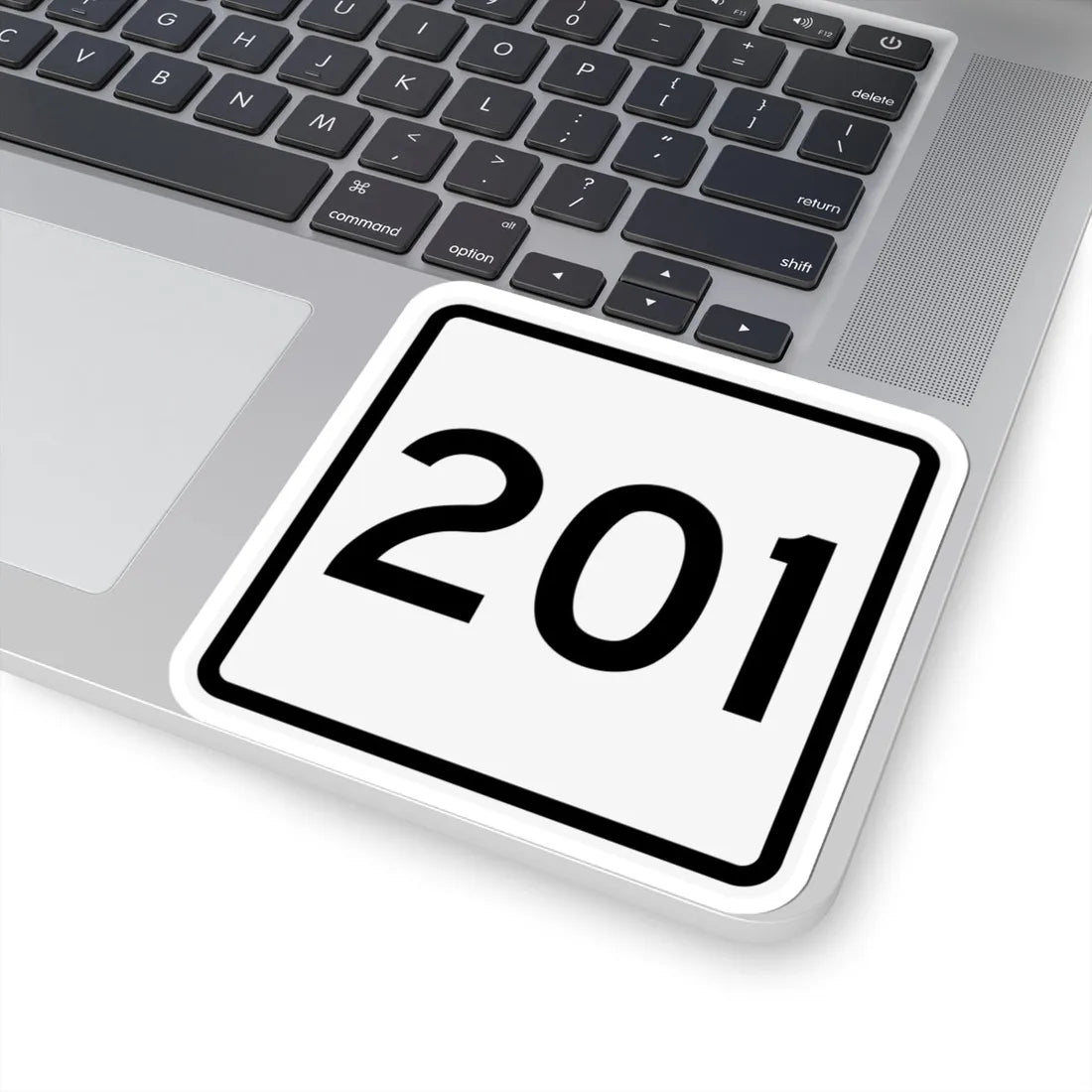 CR 201 jct OH (Ohio) (Road Sign) STICKER Vinyl Kiss-Cut Decal - The Sticker Space