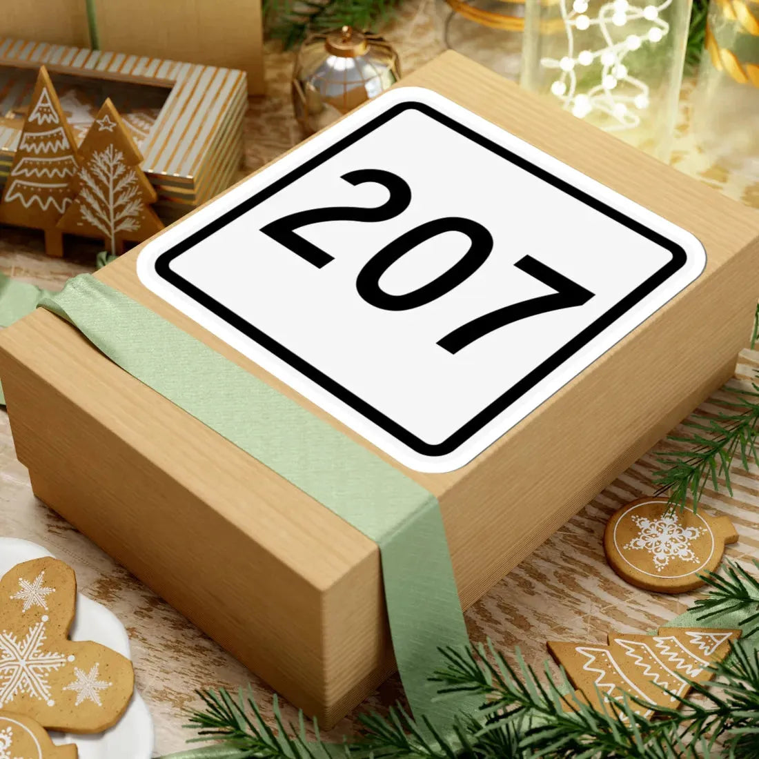 CR 207 jct OH (Ohio) (Road Sign) STICKER Vinyl Kiss-Cut Decal - The Sticker Space