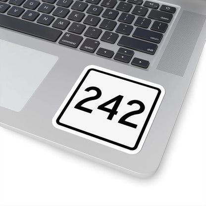 CR 242 jct OH (Ohio) (Road Sign) STICKER Vinyl Kiss-Cut Decal - The Sticker Space