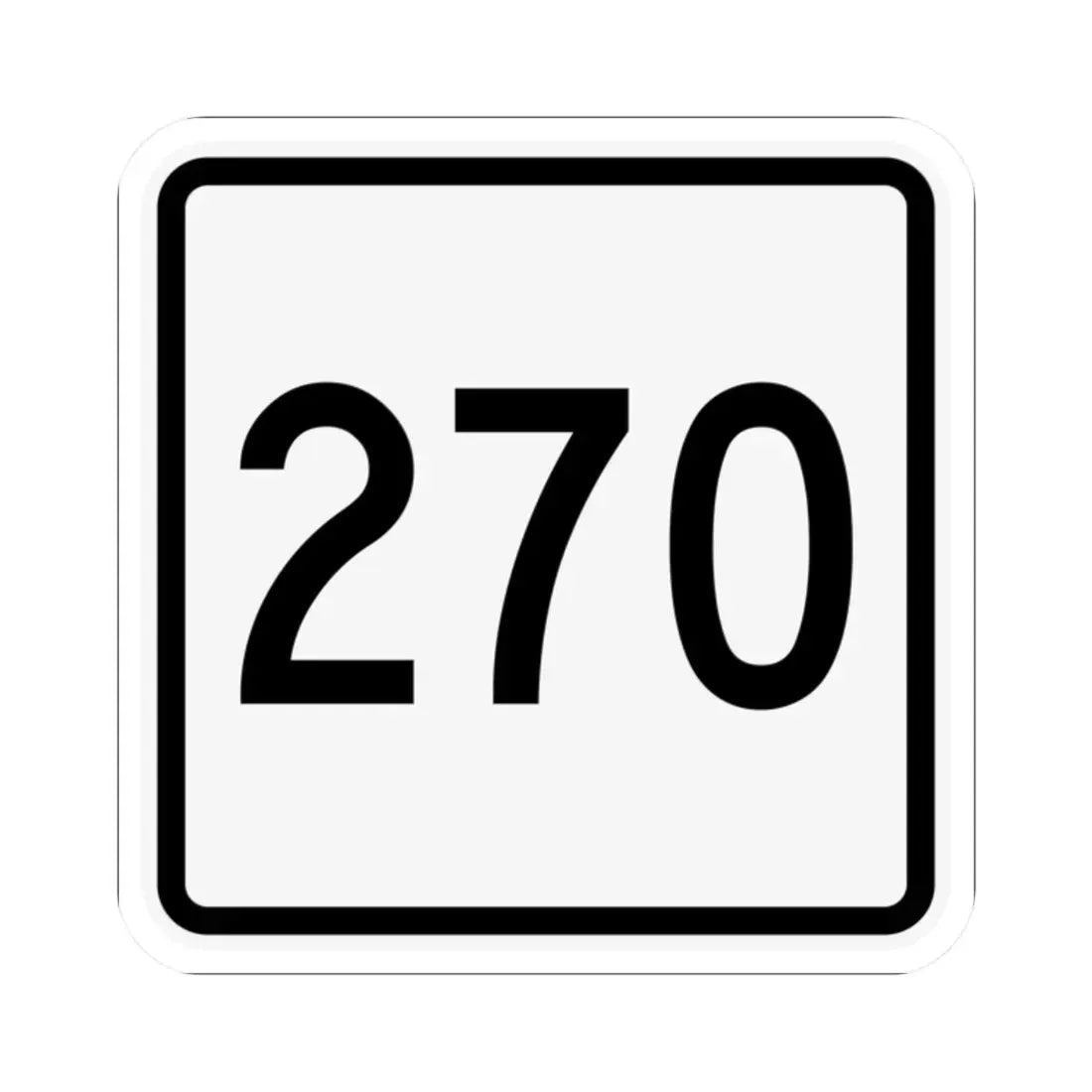 CR 270 jct OH (Ohio) (Road Sign) STICKER Vinyl Kiss-Cut Decal - The Sticker Space