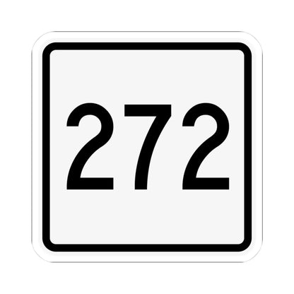 CR 272 jct OH (Ohio) (Road Sign) STICKER Vinyl Kiss-Cut Decal 3 Inch White - The Sticker Space