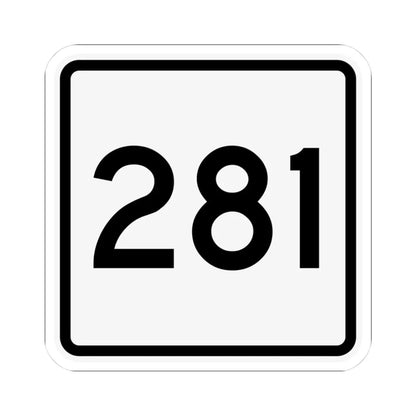 CR 281 jct OH (Ohio) (Road Sign) STICKER Vinyl Kiss-Cut Decal 3 Inch White - The Sticker Space