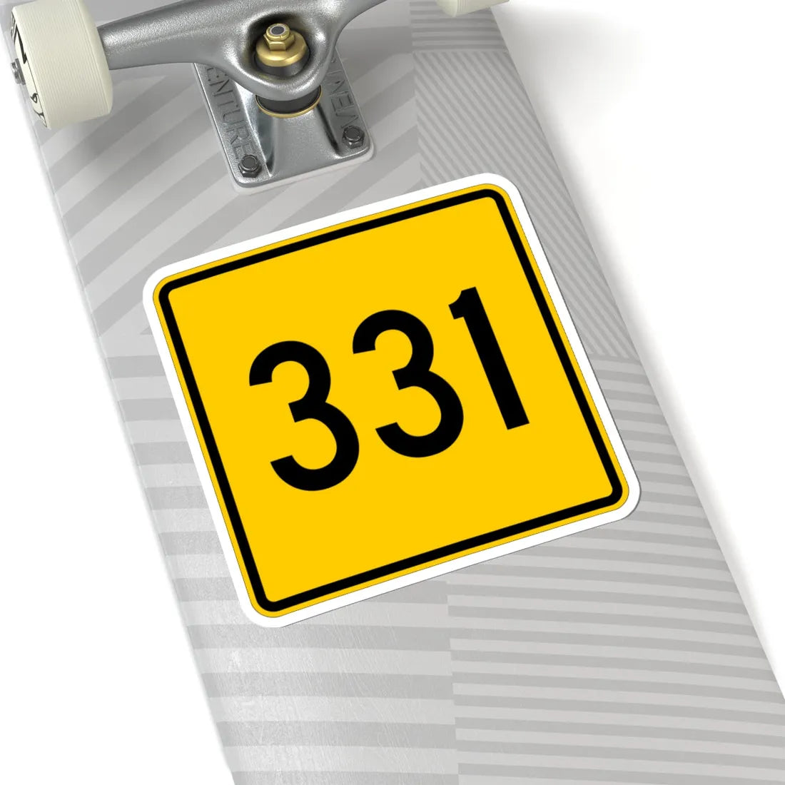 CR 331 jct yellow (Ohio) (Road Sign) STICKER Vinyl Kiss-Cut Decal - The Sticker Space