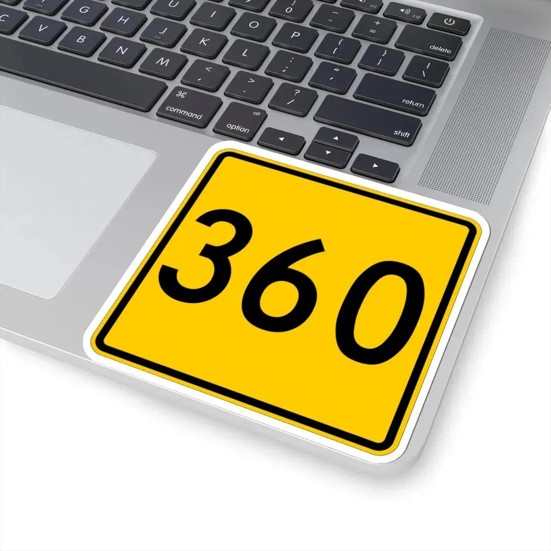 CR 360 jct yellow (Ohio) (Road Sign) STICKER Vinyl Kiss-Cut Decal - The Sticker Space