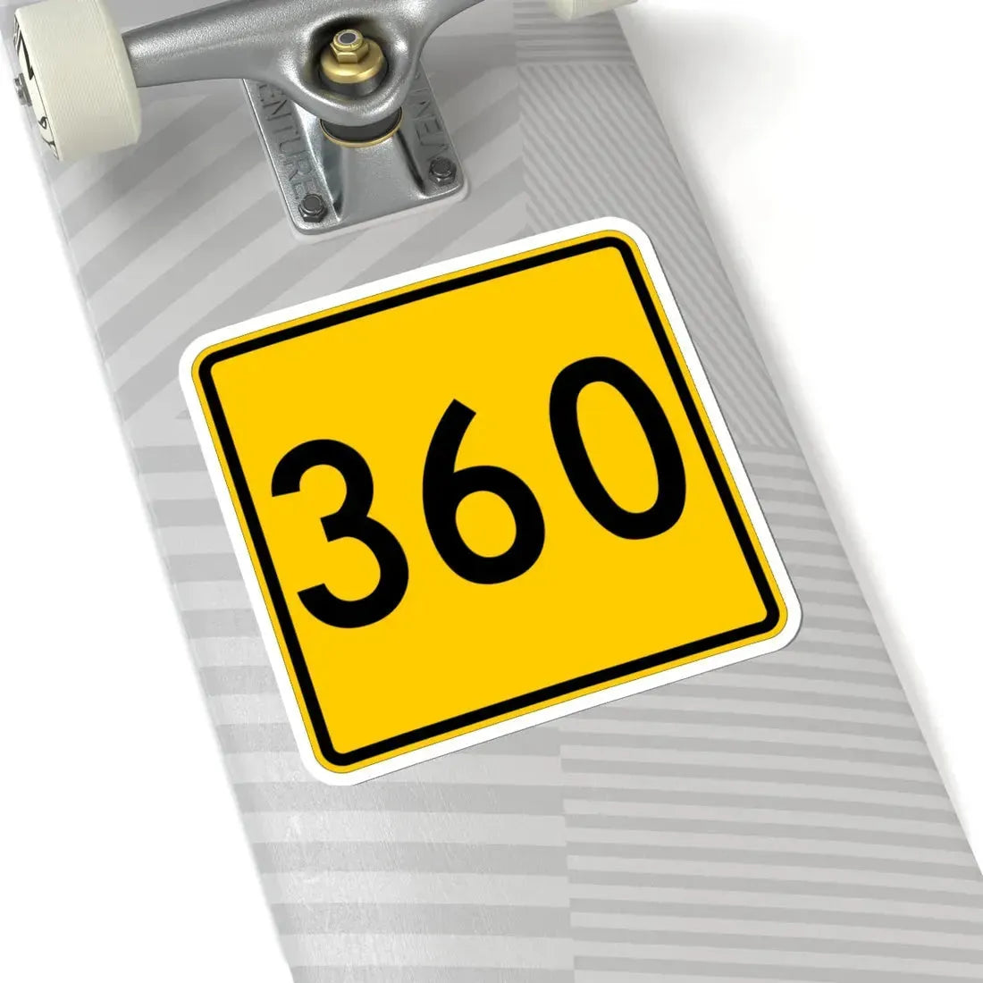 CR 360 jct yellow (Ohio) (Road Sign) STICKER Vinyl Kiss-Cut Decal - The Sticker Space