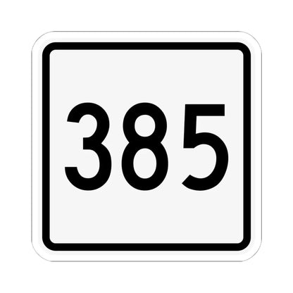 CR 385 jct OH (Ohio) (Road Sign) STICKER Vinyl Kiss-Cut Decal 6 Inch White - The Sticker Space