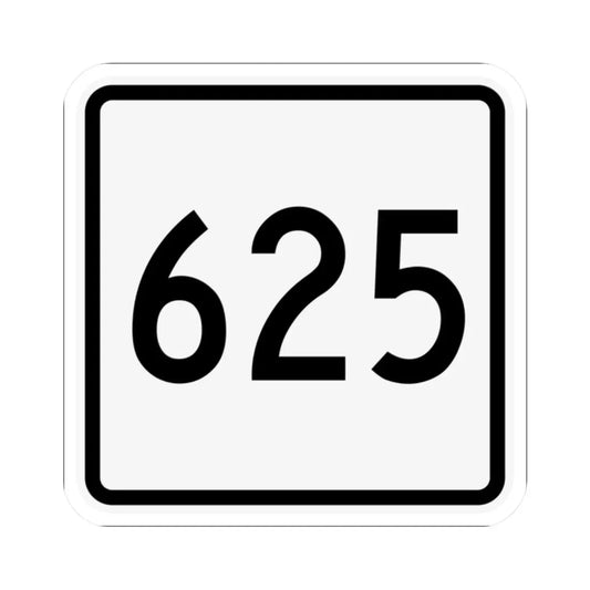 CR 625 jct OH (Ohio) (Road Sign) STICKER Vinyl Kiss-Cut Decal 2 Inch White - The Sticker Space