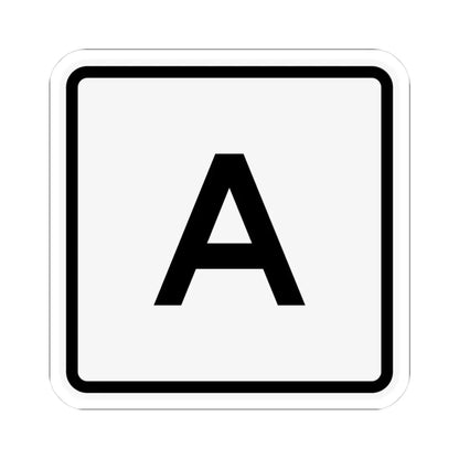 CR A jct OH (Ohio) (Road Sign) STICKER Vinyl Kiss-Cut Decal 3 Inch White - The Sticker Space