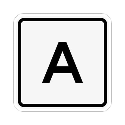 CR A jct OH (Ohio) (Road Sign) STICKER Vinyl Kiss-Cut Decal 6 Inch White - The Sticker Space