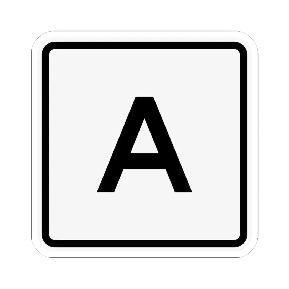 CR A jct OH (Ohio) (Road Sign) STICKER Vinyl Kiss-Cut Decal - The Sticker Space