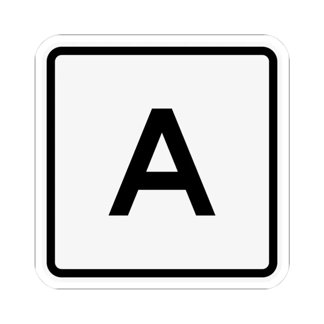 CR A jct OH (Ohio) (Road Sign) STICKER Vinyl Kiss-Cut Decal - The Sticker Space