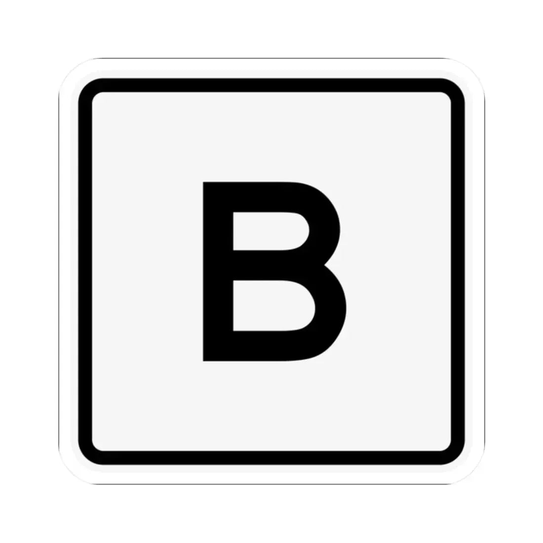 CR B jct OH (Ohio) (Road Sign) STICKER Vinyl Kiss-Cut Decal - The Sticker Space