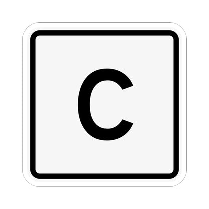 CR C jct OH (Ohio) (Road Sign) STICKER Vinyl Kiss-Cut Decal 6 Inch White - The Sticker Space