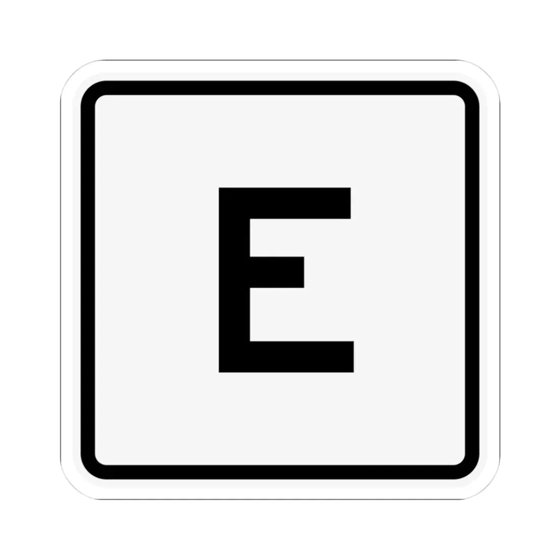 CR E jct OH (Ohio) (Road Sign) STICKER Vinyl Kiss-Cut Decal 3 Inch White - The Sticker Space