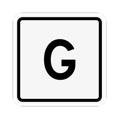 CR G jct OH (Ohio) (Road Sign) STICKER Vinyl Kiss-Cut Decal 3 Inch White - The Sticker Space