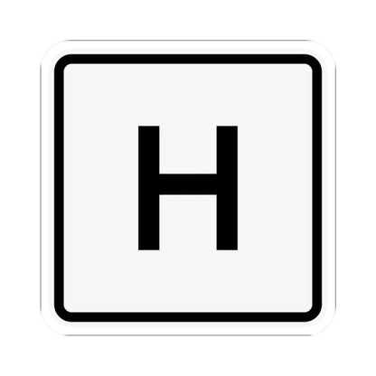 CR H jct OH (Ohio) (Road Sign) STICKER Vinyl Kiss-Cut Decal 2 Inch White - The Sticker Space
