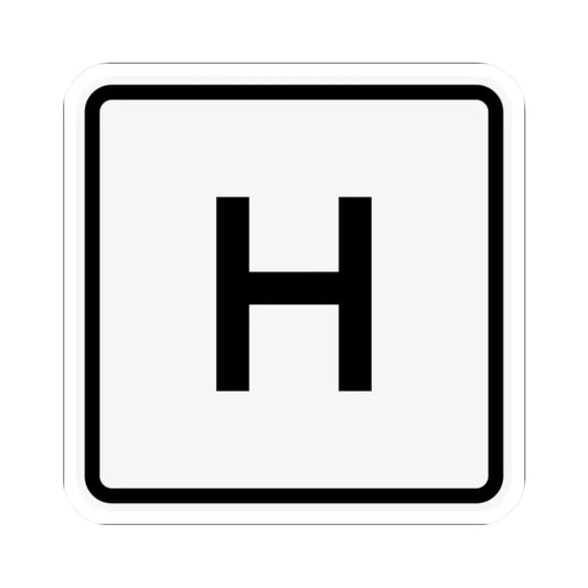 CR H jct OH (Ohio) (Road Sign) STICKER Vinyl Kiss-Cut Decal 2 Inch White - The Sticker Space