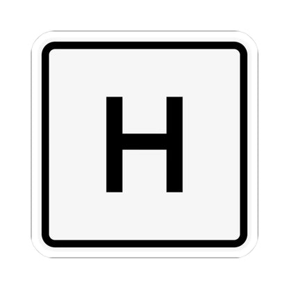 CR H jct OH (Ohio) (Road Sign) STICKER Vinyl Kiss-Cut Decal 3 Inch White - The Sticker Space