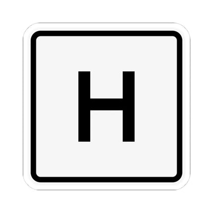 CR H jct OH (Ohio) (Road Sign) STICKER Vinyl Kiss-Cut Decal 4 Inch White - The Sticker Space