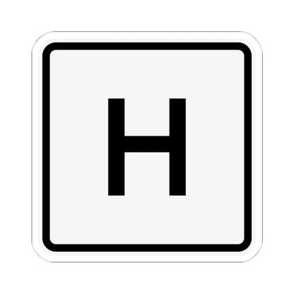 CR H jct OH (Ohio) (Road Sign) STICKER Vinyl Kiss-Cut Decal 6 Inch White - The Sticker Space