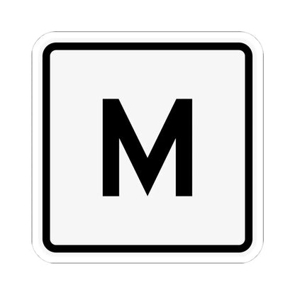 CR M jct OH (Ohio) (Road Sign) STICKER Vinyl Kiss-Cut Decal 4 Inch White - The Sticker Space